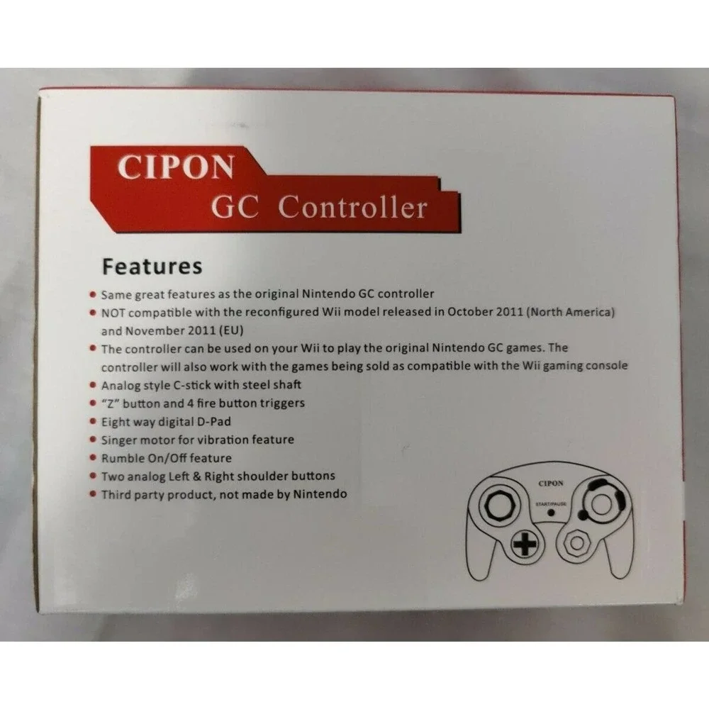 CIPON Gamecube Controller - Black
